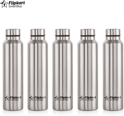 Nelcon 5PCS DEW 1000ML 1000 ml Bottle(Pack of 5, Silver, Steel)