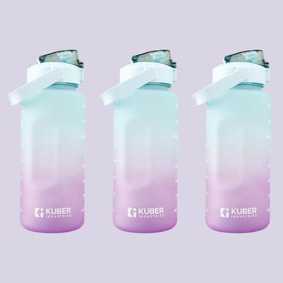 KUBER INDUSTRIES 2000 ml Plastic Bottle(Pack of 3, Purple)