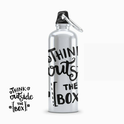 Vmakecustom 600 ml Aluminium Sipper(Pack of 1, White)