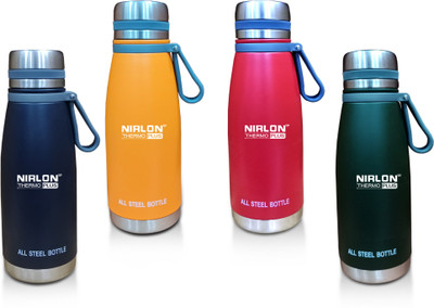 NIRLON 600 ml Steel Bottle(Pack of 1, Multicolor)