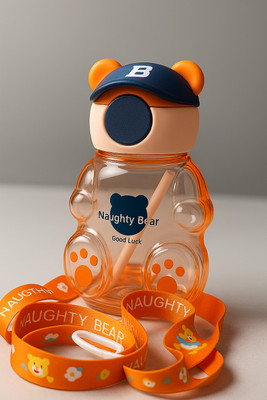 CRAFTOOTOYS 1000 ml Plastic Sipper(Pack of 1, Orange)