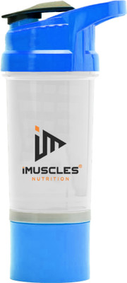 iMUSCLES NUTRITION 700 ml Plastic Shaker(Pack of 1, Blue)