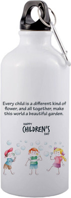 HeartInk 750 ml Aluminium Bottle(Pack of 2, White)