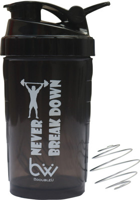 BDOUBLEU 500 ml Plastic Shaker(Pack of 1, Black)