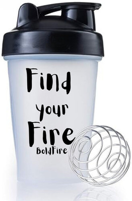 IAMALOT 500 ml Plastic Shaker(Pack of 1, White, Black)