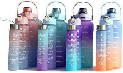 MOSSM Combo Water Bottle (PACK OF 3 pics) 3000 ml Bottle(Pack of 3, Multicolor, Plastic)