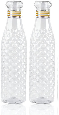 ShopCircuit 1000 ml Plastic Bottle(Pack of 2, White)