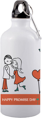 AP creation 750 ml Aluminium Bottle(Pack of 1, White)
