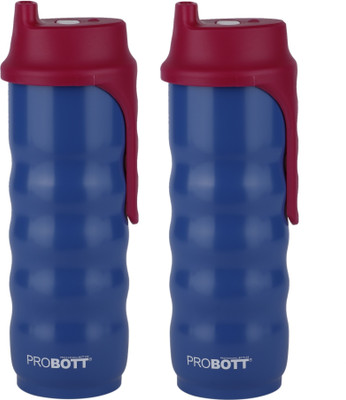 PROBOTT 500 ml Steel Shaker(Pack of 2, Blue)