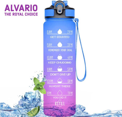 Alvario 900 ml Silicone, Tritan, Plastic Sipper(Pack of 1, Multicolor)