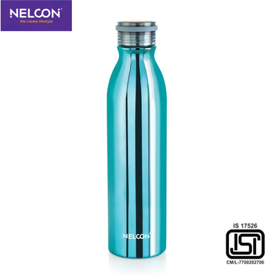 Nelcon SS DOUBLE WALLED VACUUM INSULATED STARK FLASK 1000ML 1000 ml Flask(Pack of 1, Blue, Steel)