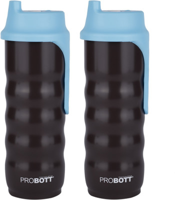 PROBOTT 500 ml Steel Shaker(Pack of 2, Brown)
