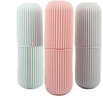 Kalp Creation Capsule Shape Travel Toothbrush Toothpaste Case Holder Portable Toothbrush Storage Plastic Toothbrush Holder Polypropylene Toothbrush Holder Silicone Toothbrush Holder(Multicolor, Wall Mount) Kalp Creation Capsule Shape Travel Toothbrush Toothpaste Case Holder Portable Toothbrush Storage Plastic Toothbrush Holder Polypropylene Toothbrush Holder Silicone Toothbrush Holder(Multicolor, Wall Mount)