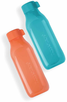 TUPPERWARE 1000 ml Plastic Bottle(Pack of 2, Blue, Orange)