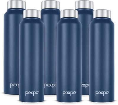 pexpo 950 ml Steel Bottle(Pack of 6, Blue)