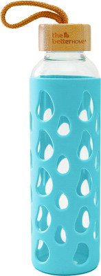 The Better Home 500 ml Glass Bottle(Pack of 1, Blue)