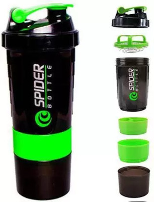 Bhakti 500 ml Plastic Shaker(Pack of 1, Green)