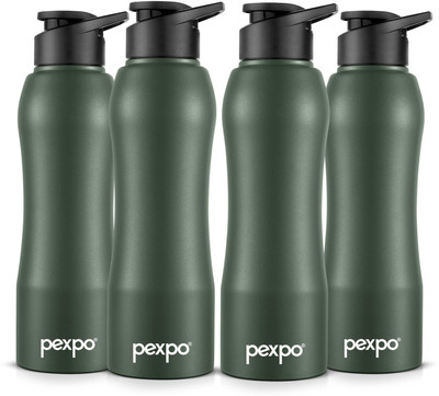 pexpo 750 ml Steel Bottle(Pack of 4, Green)