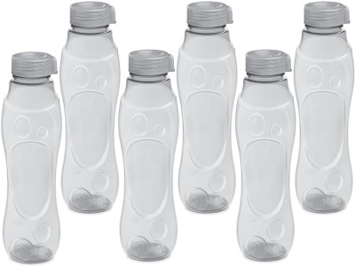 MILTON Grammy Pet Water Bottle Set of 6, Grey 1000 ml Bottle(Pack of 6, Grey, Plastic)