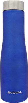 EVOVAL 1000 ml Steel Bottle(Pack of 1, Blue)