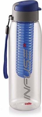 cello Infuse Plastic Water Bottle, 800 ml,Blue 800 ml Sipper(Pack of 1, Blue, Plastic)