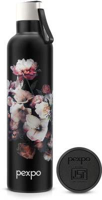 pexpo 750 ml Steel Flask(Pack of 1, Black)