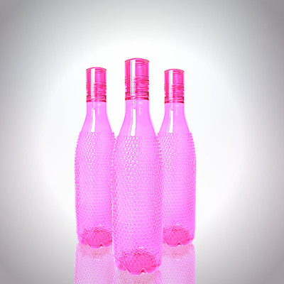 3D METRO SUPER STORE 1000 ml PET Bottle(Pack of 3, Pink)