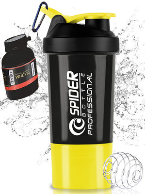 Dassio 500 ml Plastic Shaker(Pack of 2, Yellow)