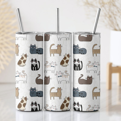 Pawsome Creations 590 ml Stainless Steel Sipper(Pack of 1, Black, White, Brown, Grey)
