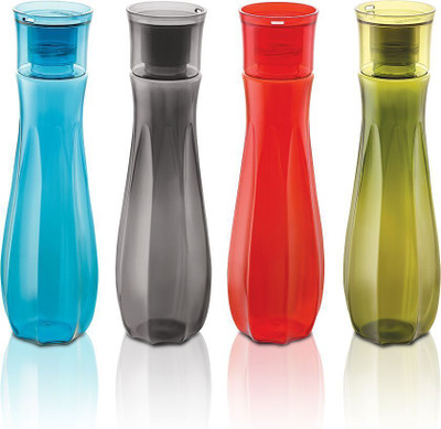 SCL Steelo 1000 ml PET, Plastic Bottle(Pack of 4, Multicolor)
