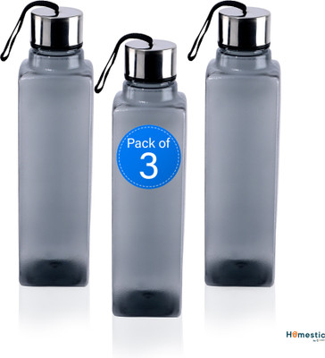 HOMESTIC 1000 ml Plastic Bottle(Pack of 3, Black)