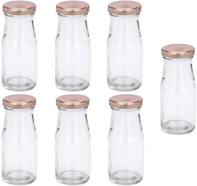1st Time 100 ml Glass Bottle(Pack of 7, Clear)