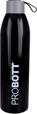 PROBOTT Vacuum Flask Hot & Cold Water Bottle 500 ml Flask(Pack of 1, Black, Steel)
