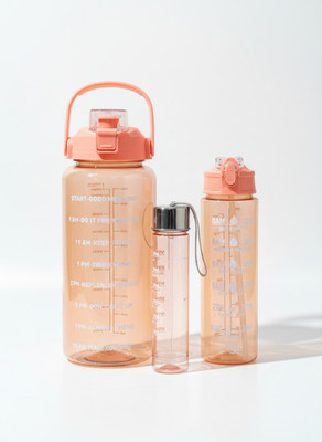 Himalay Plast 2000 ml Plastic Bottle(Pack of 3, Orange)