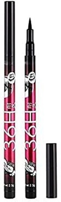 Plethora Sketch Eyeliner 36H Hours Stay Waterproof & Long Lasting (Pack Of 2) 16 ml(black)