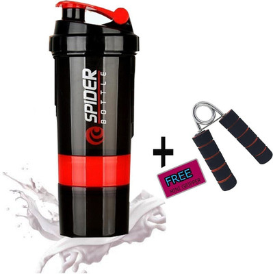 COOL INDIANS 500 ml Plastic Shaker(Pack of 1, Red)