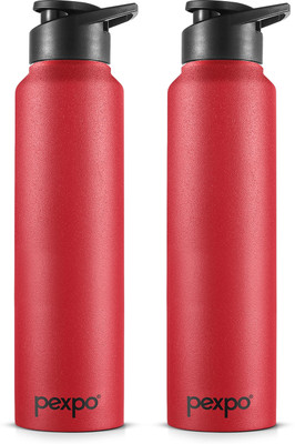 pexpo 950 ml Steel Bottle(Pack of 2, Maroon)