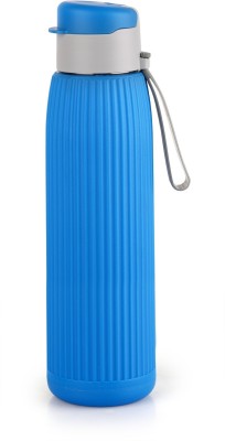 cello Puro Steel-X Volvo 600 Insulated Inner Steel Outer Plastic Water Bottle, 630 ml Bottle(Pack of 1, Blue, Plastic, Steel)
