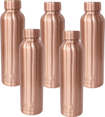 KUBER INDUSTRIES 950 ml Copper Bottle(Pack of 5, Black)
