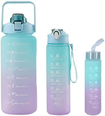 milap creations 2000 ml Plastic Bottle(Pack of 3, Multicolor)