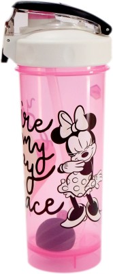 Gluman Activo Disney Minnie Cartoon Character Printed Coffee/Shake Maker Bottle Girls 850 ml Shaker(Pack of 1, Pink, Plastic)