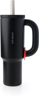 Uni Seoul 1200 ml Steel Sipper(Pack of 1, Black)