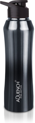 AQUENCH 1000 ml Steel Sipper(Pack of 1, Black, Grey)