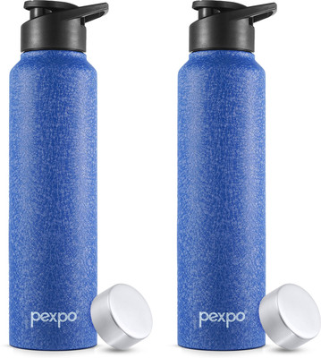 pexpo 950 ml Steel Bottle(Pack of 2, Blue)