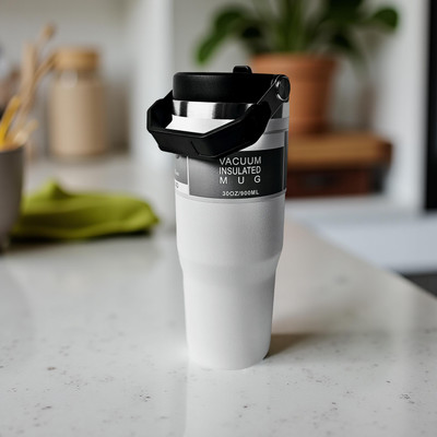 Daffodil lifestyle 900 ml Stainless Steel, PET Sipper(Pack of 1, Off White)