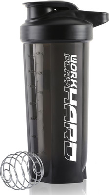 ZYRO 700 ml Plastic Shaker(Pack of 1, Black)
