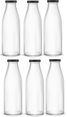AFAST 500 ml Glass Bottle(Pack of 6, Clear)