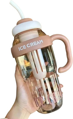 Deedecorwave 1200 ml Plastic Sipper(Pack of 1, Light Brown)