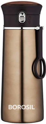 BOROSIL 420 ml Steel Flask(Pack of 1, Brown)