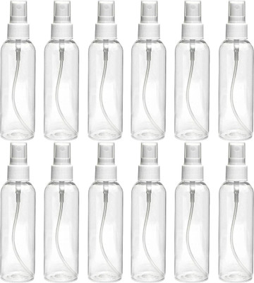 Flipkart SmartBuy 100 ml PET Spray Bottle(Pack of 12, Clear, White)